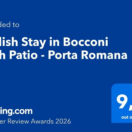 Apartment Stylish In Bocconi With Patio - Porta Romana